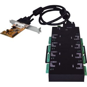 8-port RS-232/422/485 PCI Express Card, with Surge and Isolation Protation (WHQL Certified)